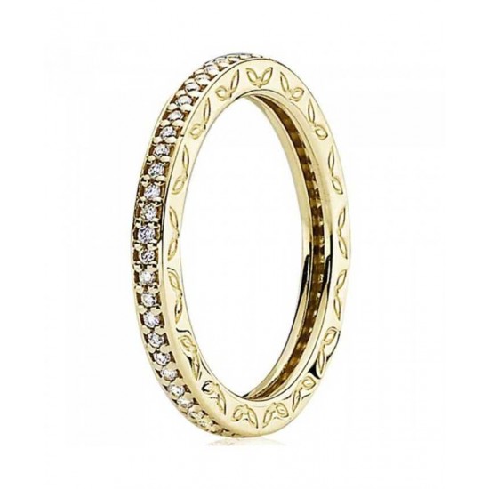 Pandora Ring-14ct Gold Diamond Eternity Jewelry