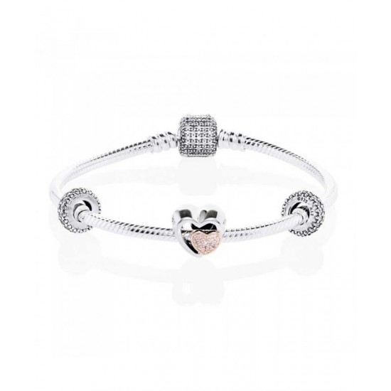 Pandora Bracelet-Two Hearts Are One Complete
