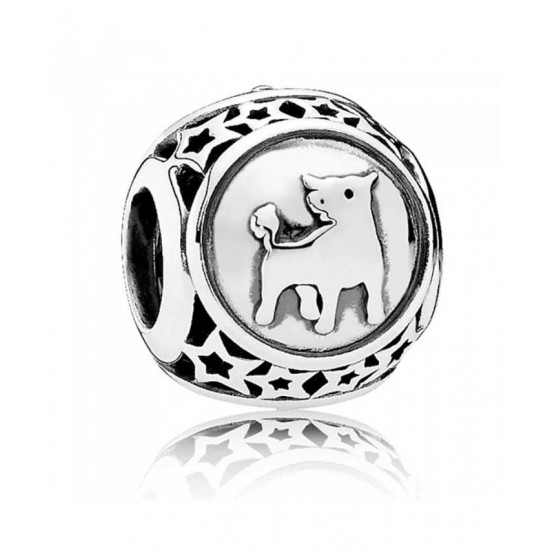 Pandora Charm-Silver Taurus Star Sign Jewelry
