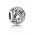 Pandora Charm-Silver Cubic Zirconia Vintage S Swirl