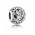 Pandora Charm-Silver Cubic Zirconia Vintage P Swirl