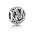 Pandora Charm-Silver Cubic Zirconia Vintage M Swirl