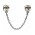Pandora Safety Chain-Silver 14ct Gold Hearts