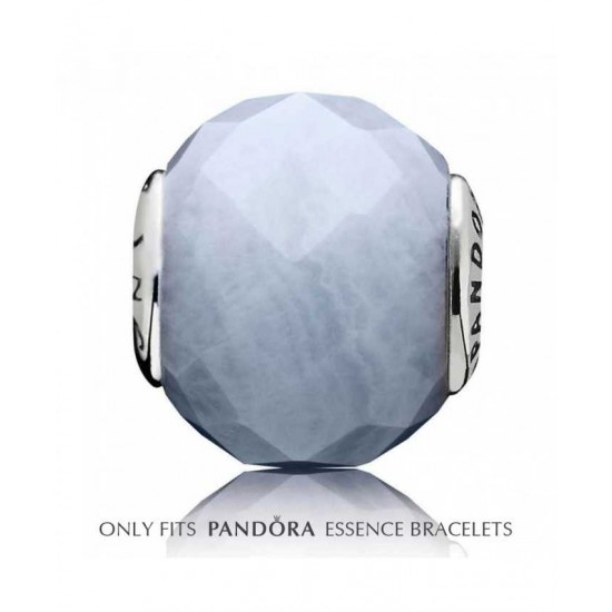 Pandora Charm-Essence Silver Blue Agate Patience