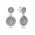 Pandora Earring-Silver Cubic Zirconia Radiant Elegance