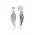 Pandora Earring-Silver Cubic Zirconia Love And Guidance Studs
