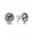 Pandora Earring-Silver Sparkling Amethyst Cubic Zirconia Stud
