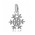 Pandora Pendant-Silver Clear Cubic Zirconia Snowflake