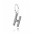 Pandora Pendant-Sparkling Alphabet H