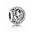 Pandora Charm-Silver Cubic Zirconia Vintage G Swirl
