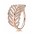 Pandora Ring-Rose Cubic Zirconia Feather Jewelry
